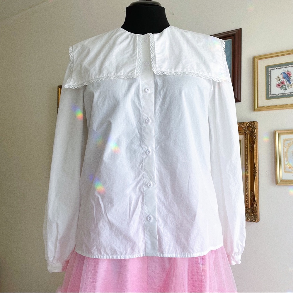 Sandy Liang x Target Collar Button Blouse